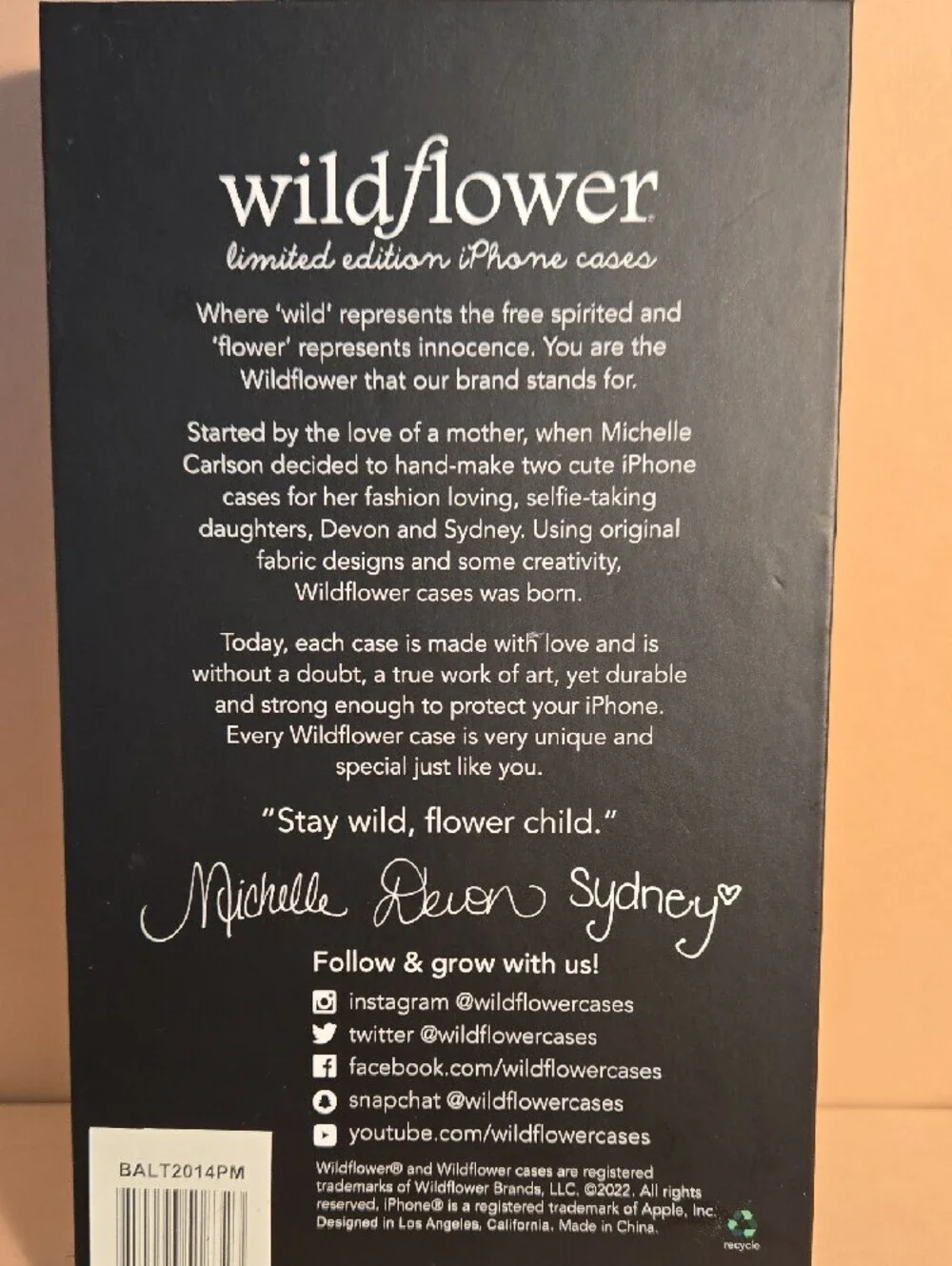 Wildflowers Pisces Cell Phone Case for IPhone 14 Pro Max Case NWT